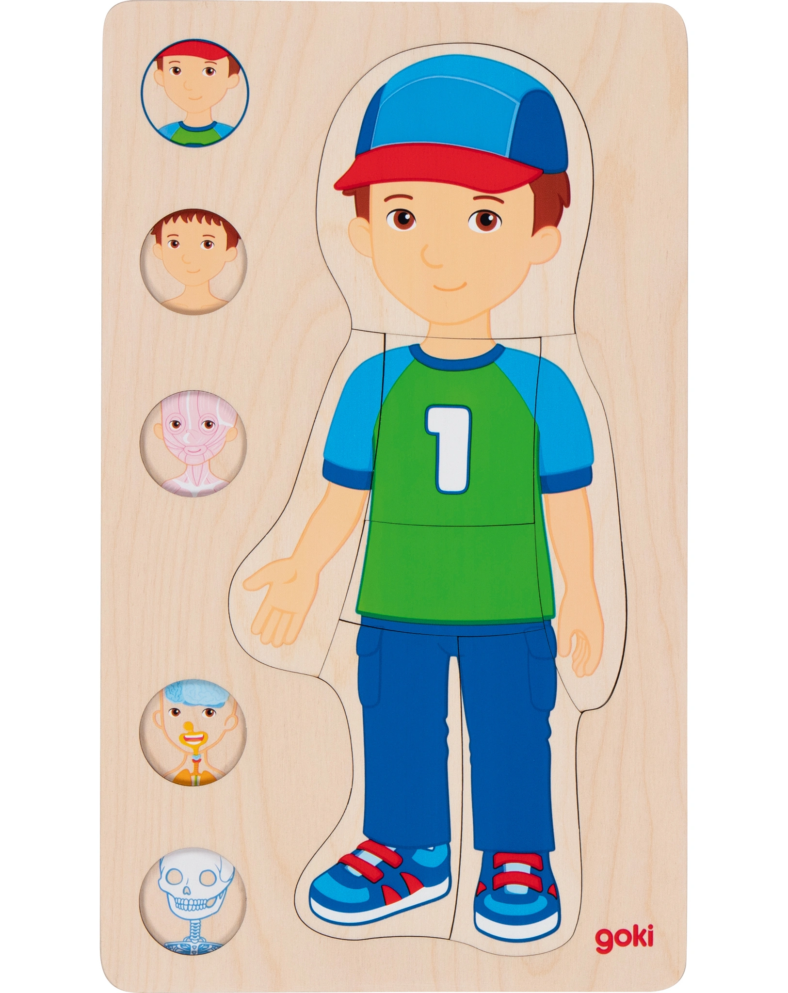 Schichtenpuzzle JUNGE aus Holz