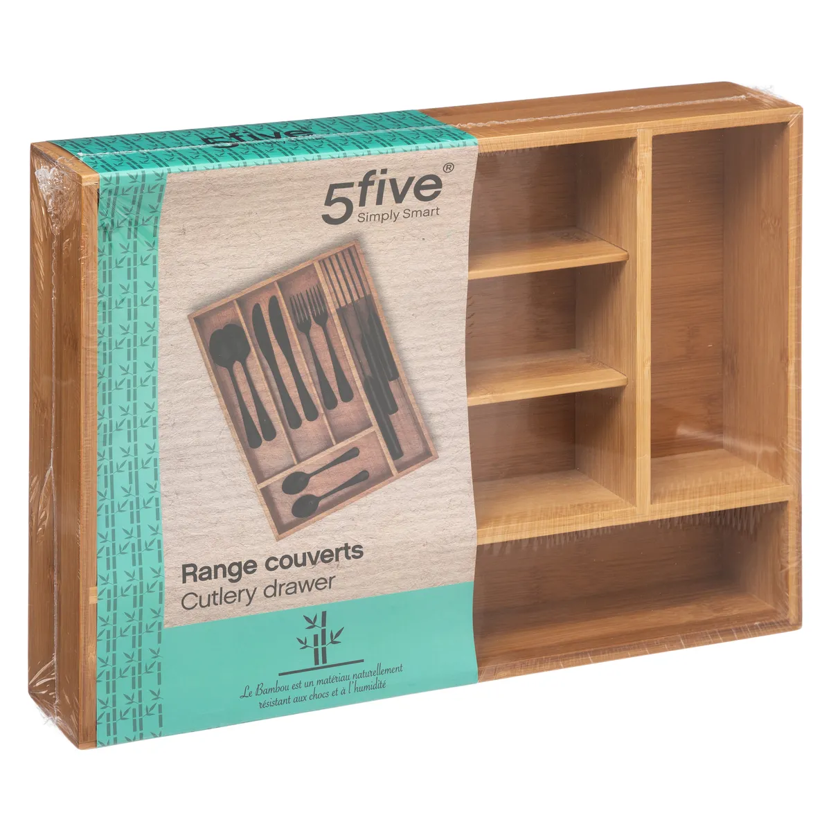 Five Simply Smart Five Range-Couverts et Couteaux Bambou