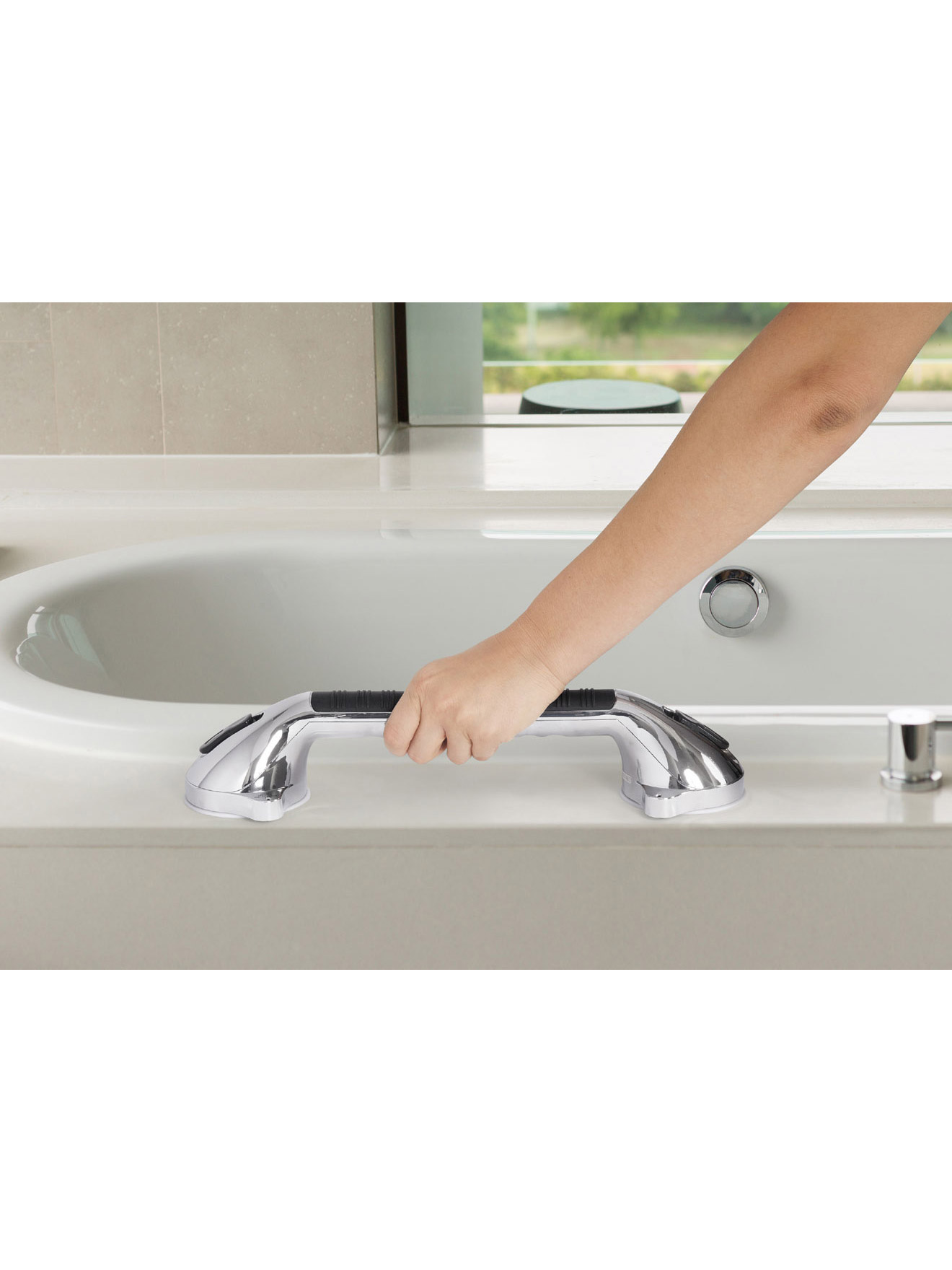 Poignée XL 2 ventouses pour baignoire