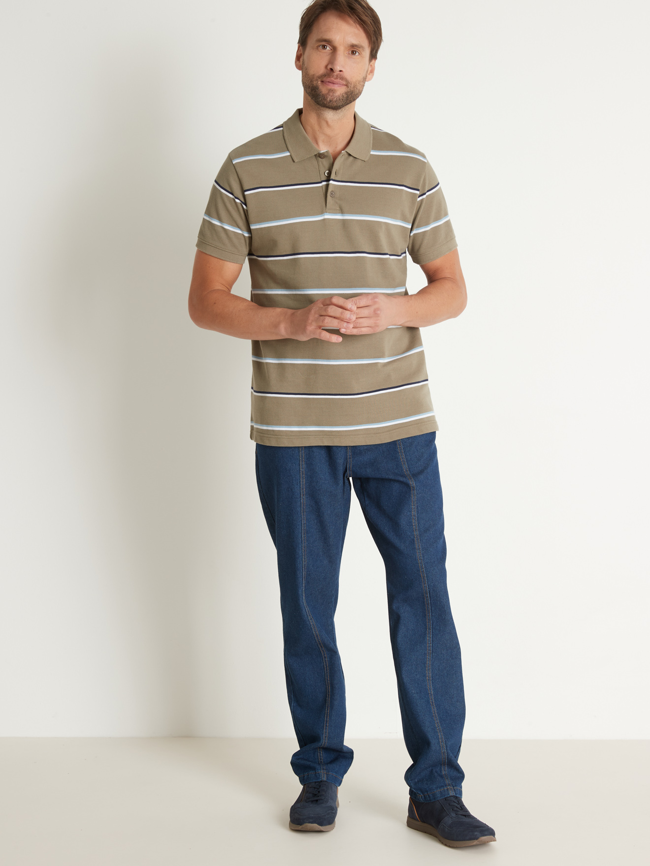 Pantalon 5 poches denim léger