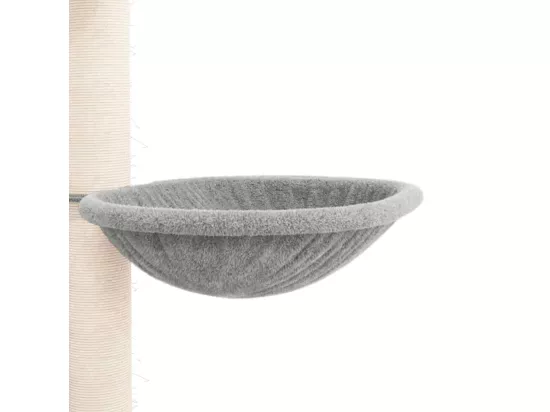 Arbre à chat du sol au plafond Gris clair 258,5-284,5 cm