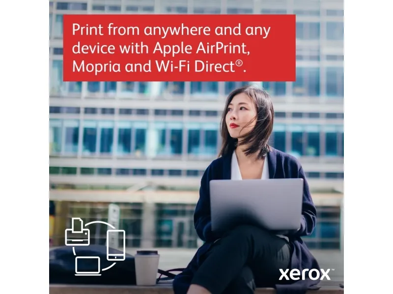 Xerox C230 - Printer - farve - laser - 216 x 340 mm - 600 x 600 dpi - op til 22 spm (mono) / op til 22 spm (farve) - kapacitet: 250 ark - USB 2.0, LAN, Wi-Fi(n), USB 2.0 vært - Green World Alliance returneringsprogram