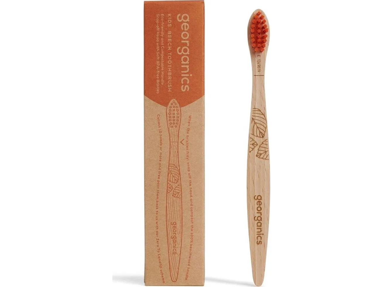 Georganics Georganics, Ecological toothbrush made of beech wood for children
