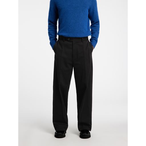 Selected Homme Wide Leg Tony Cordura Bukser, Black, W36/L32
