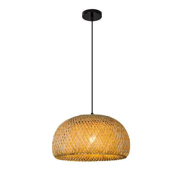 Bamboo Hanging Ceiling Lamp C | Handmade Wooden Ratten Lighting For Home Decoration