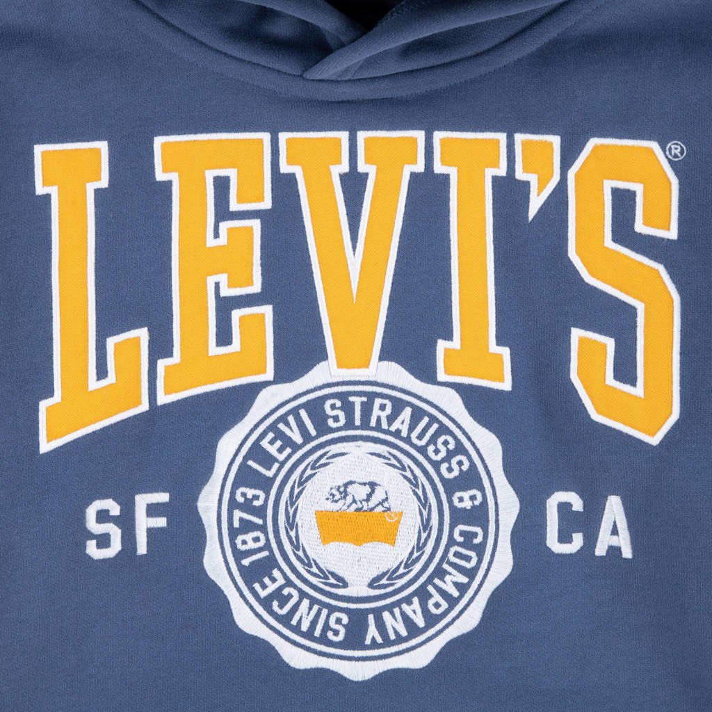 Levi's hoodie SPORTY met logo middenblauw