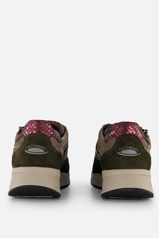Gabor Rollingsoft Sneakers grijs Suede