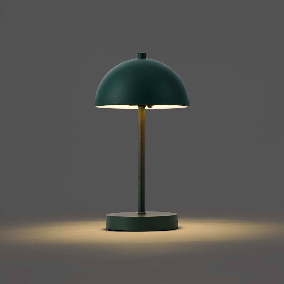 Buiten tafellamp donker groen incl. LED 3-staps dimbaar IP44 oplaadbaar - Keira