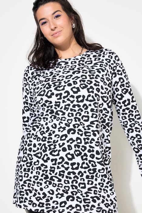 Longsleeve, Leo-Print