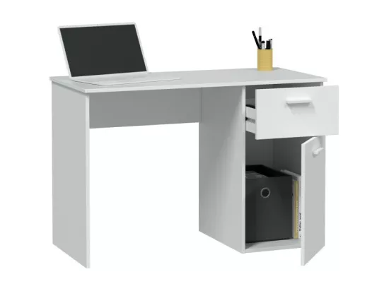 Bureau en aggloméré blanc 73x108x50cm