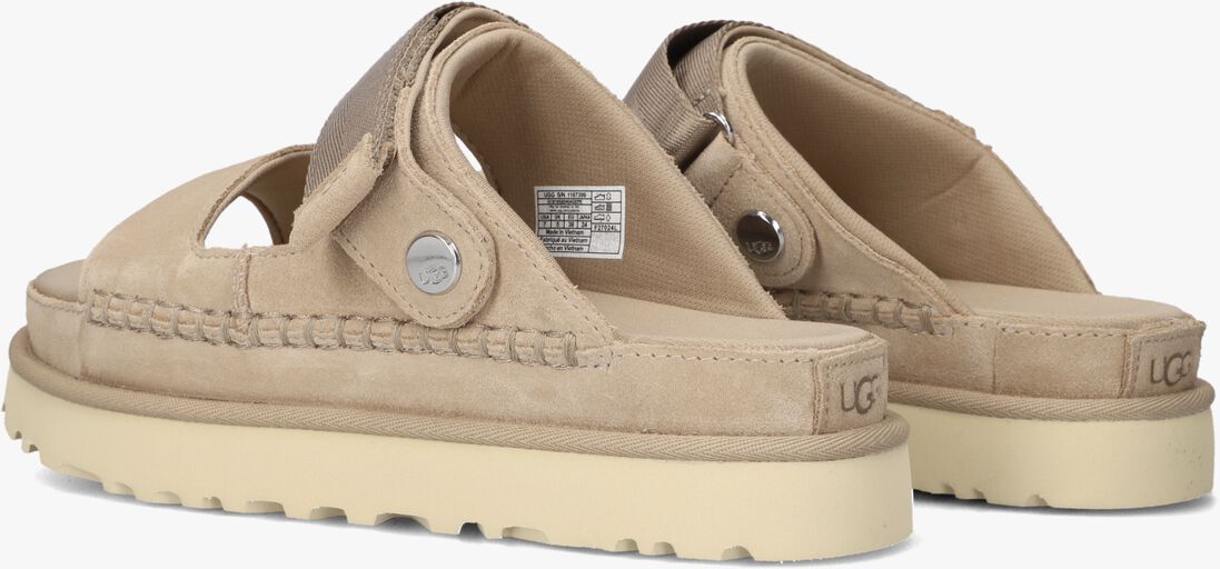 beige ugg slippers w goldenstar glide