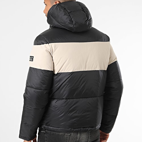 Doudoune 6RPB41 Noir Beige Taupe