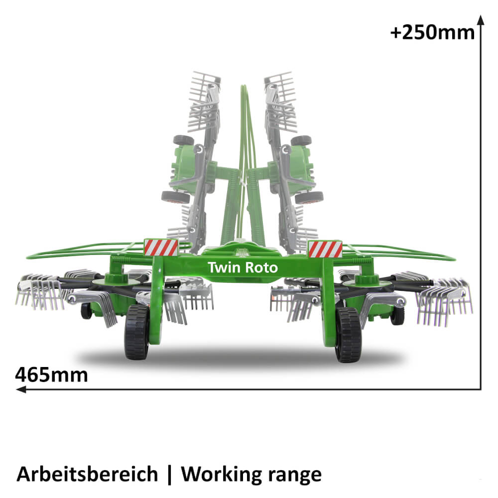 JAMARA 412411 - Schwader Twin Roto für RC-Traktor 1:16