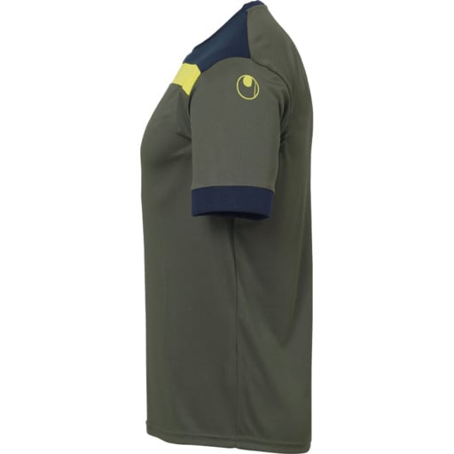 Camisa Offense 23 de manga curta, verde-oliva escuro/azul marinho/am Uhlsport