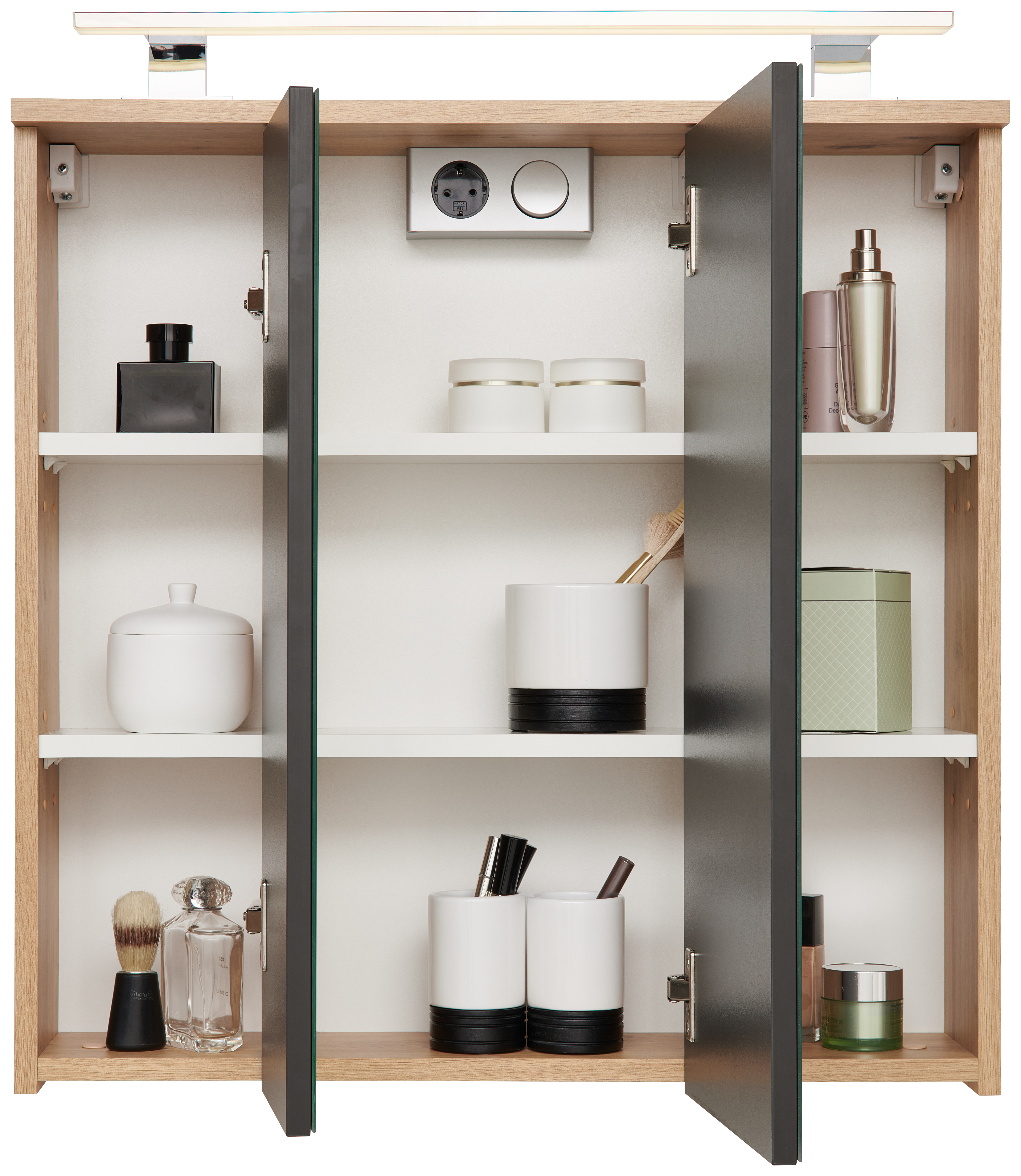 Spiegelschrank - Artisan Eiche - SoftClose - 70 cm