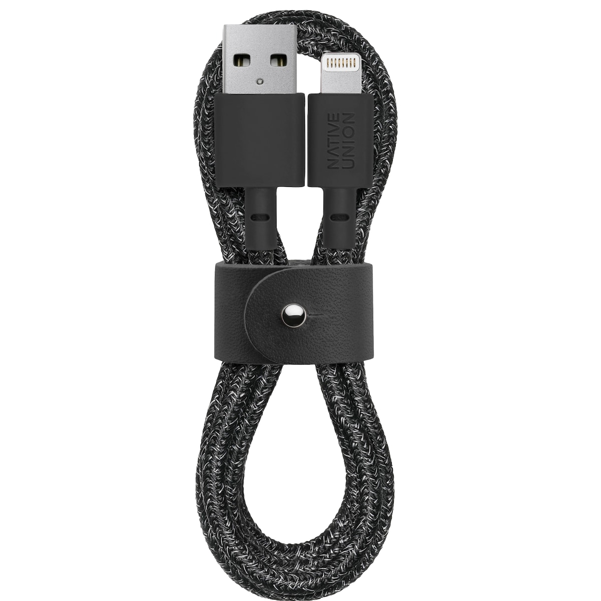 Native Union Belt USB-A til Lightning kabel (sort)