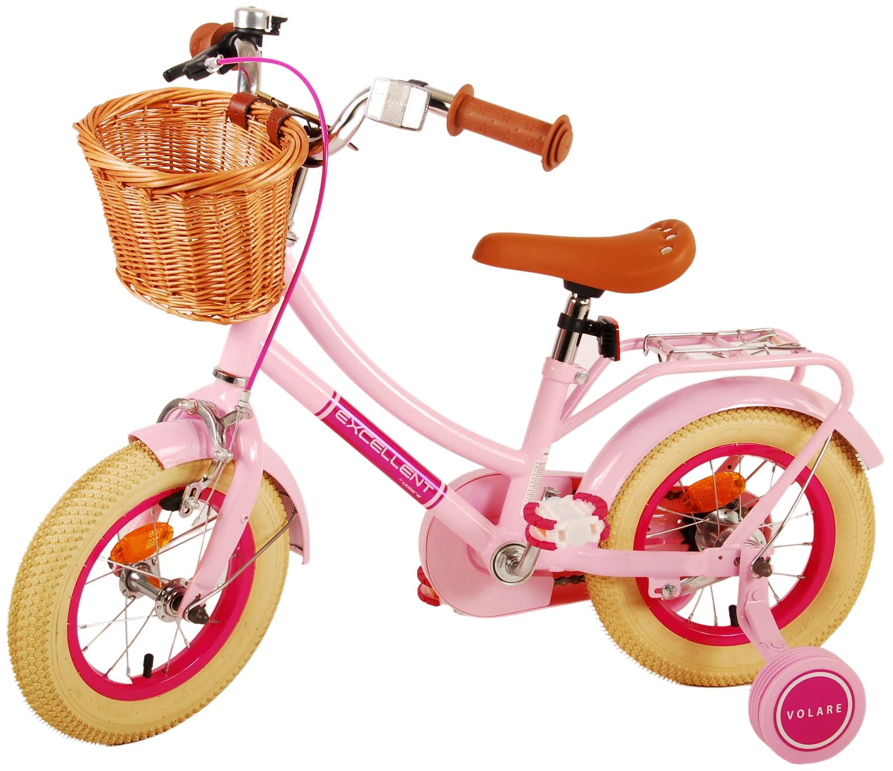 TPFSports Excellent Kinderfahrrad - Mädchen - 12 Zoll - Rücktritt + Handbremse - Grün