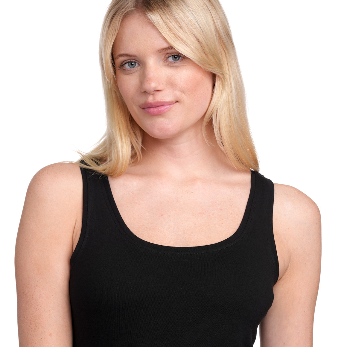 Gina Benotti Damen Top im Basic-Look schwarz