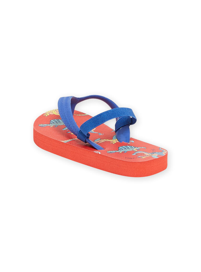 Tongs de plage bleu et rouge garçon