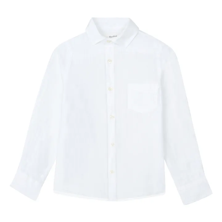 Hartford Chemise Lin Paul Pat | Blanc