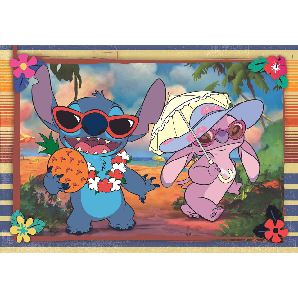 Clementoni puzzelset Stitch - 2x 60 stukjes