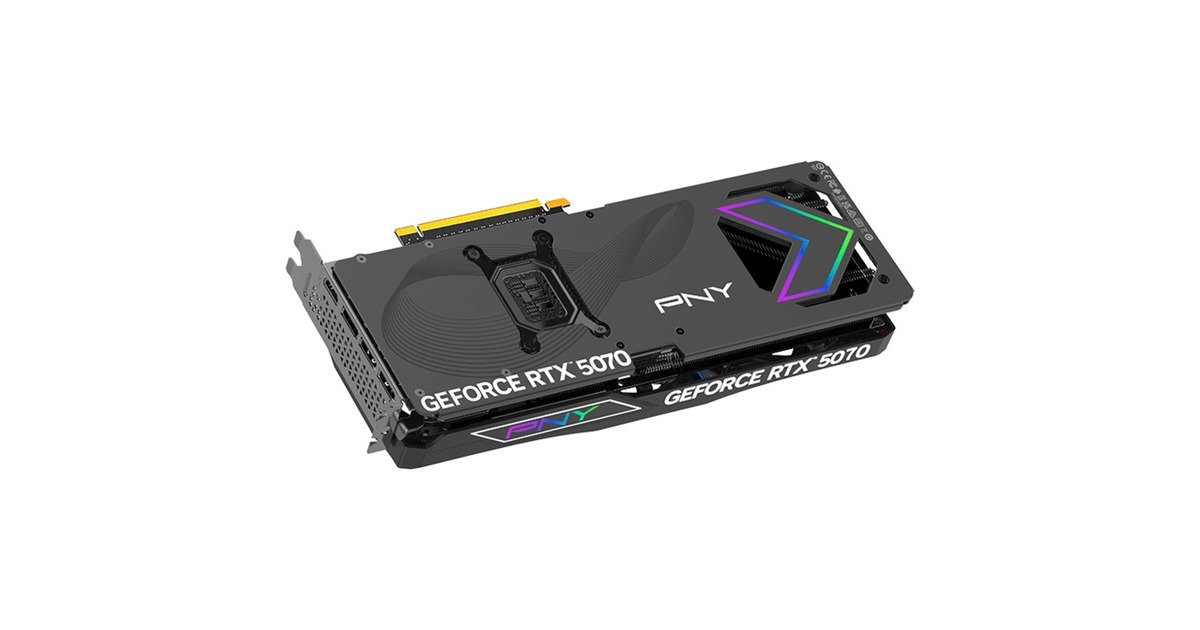 PNYGeForce RTX 5070 ARGB OC grafische kaart  (DLSS 4, 3x DisplayPort, 1x HDMI 2.1)