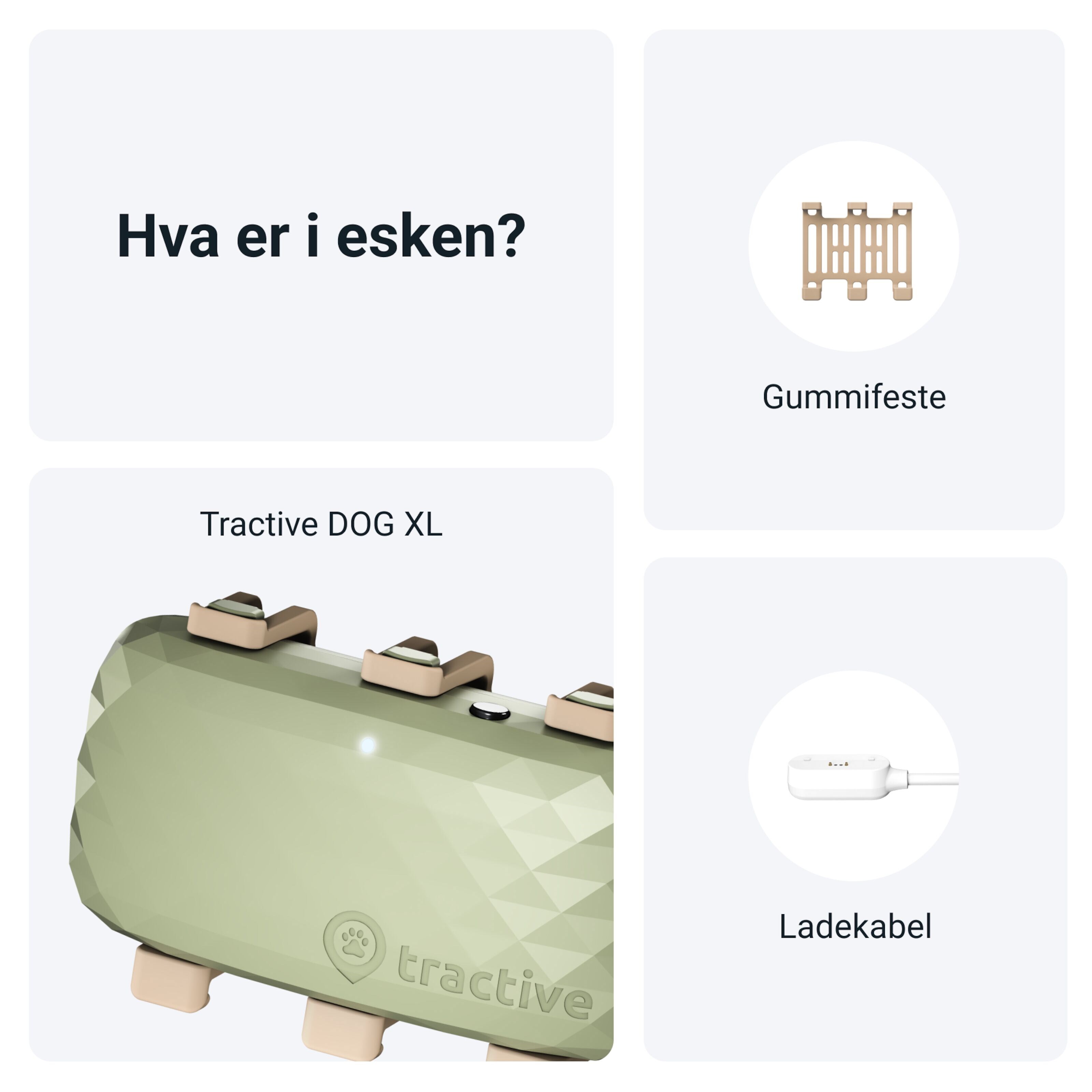 Tractive DOG XL GPS-sporingsbrikke for hund