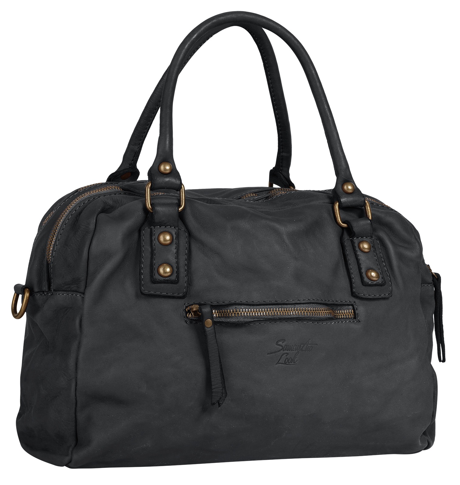 Samantha Look Shopper echt Leder, Made in Italy