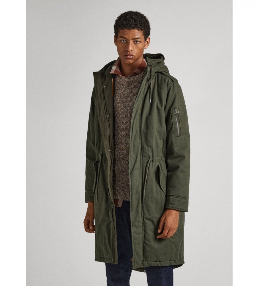 Parka Bowie verde da Pepe Jeans