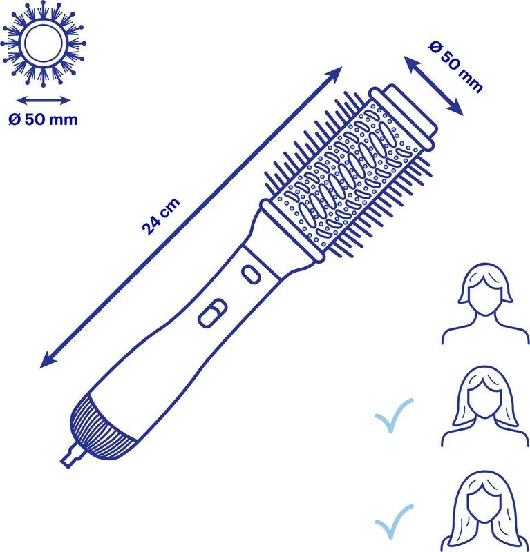 BaByliss - Airstyle 1000 - Haarstyler - 1000 W - Inclusief 50 mm-volumeborstel
