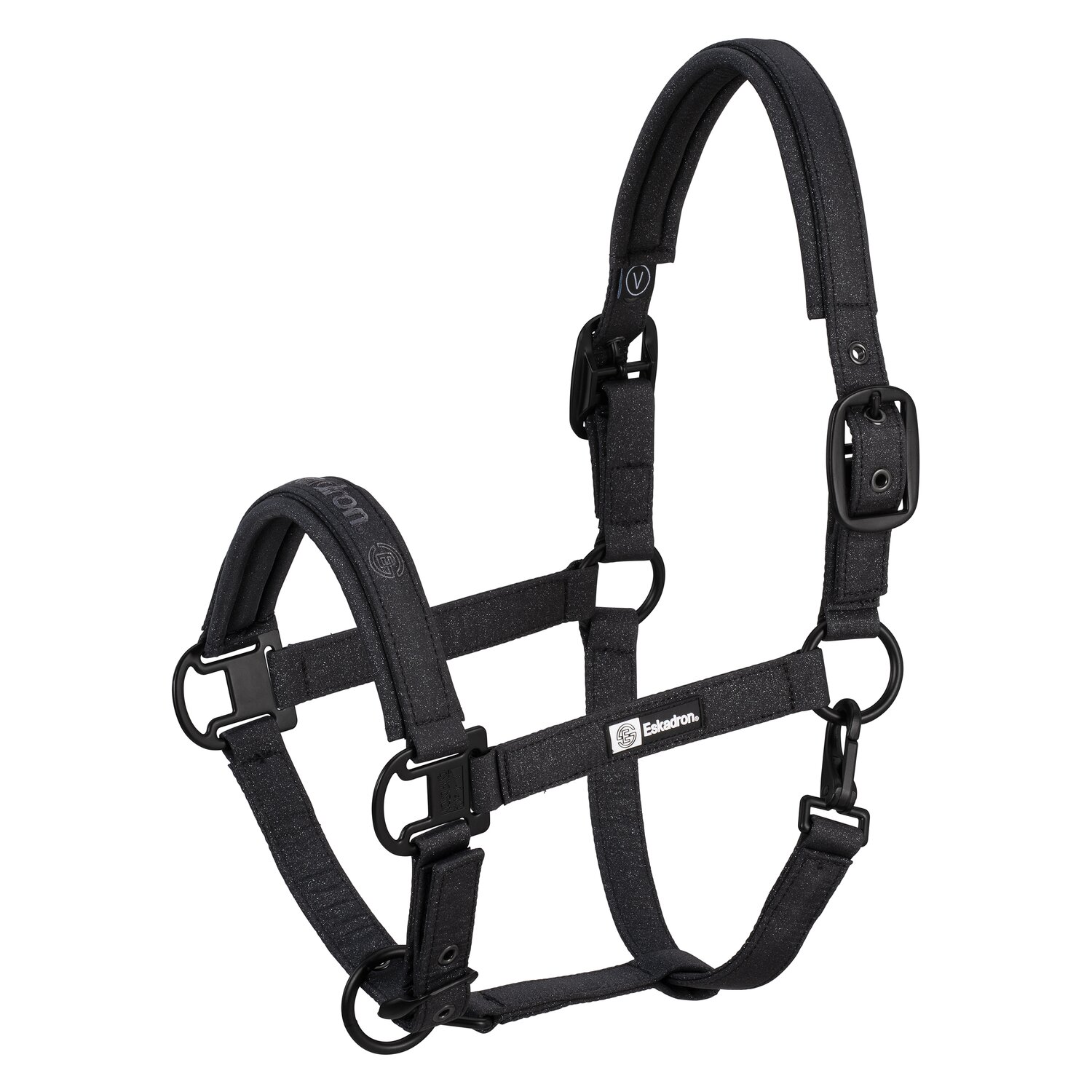 ESKADRON Dynamic Halfter Sparkle Double Pin  - black