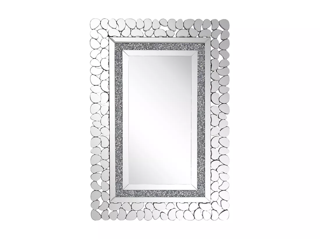 Miroir PABU 60 cm 90 cm Argenté