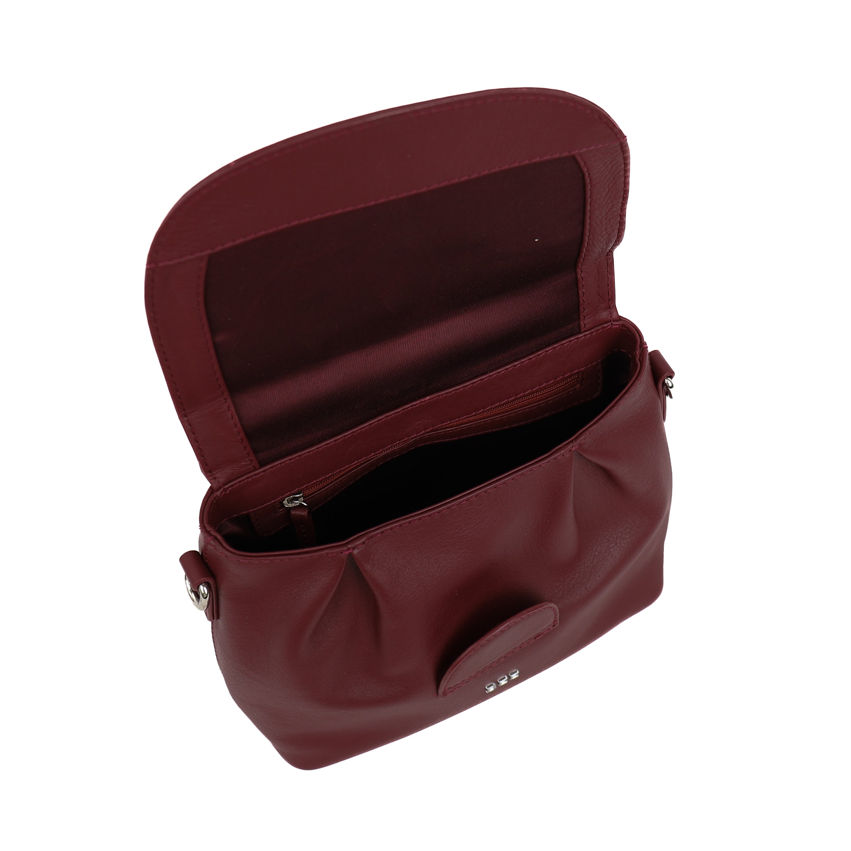 Hand-/schoudertasje 'Maddy' Bordeaux Bordeaux