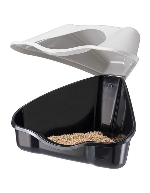 Ferplast Konijnentoilet Nora 3c - Dierenverblijf - 50x34x22 cm Assorti