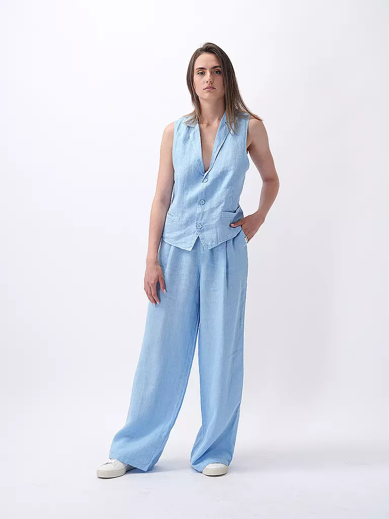 PENN&INK Leinenhose blau