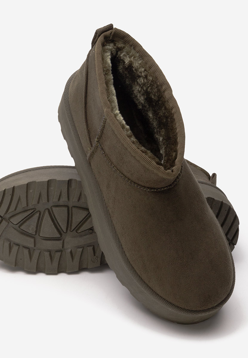 Bottes à plateforme vert Savieda V5