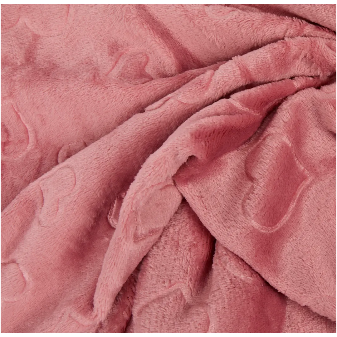 Plaid met hartjes 140 x 180 cm | diverse kleuren