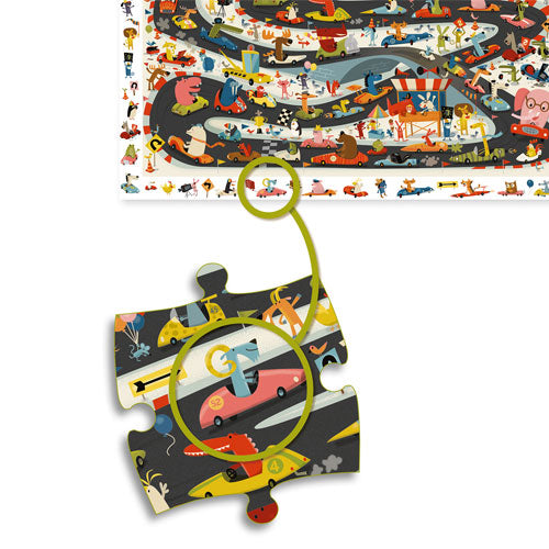 Djeco puzzel observation racebaan - 54st
