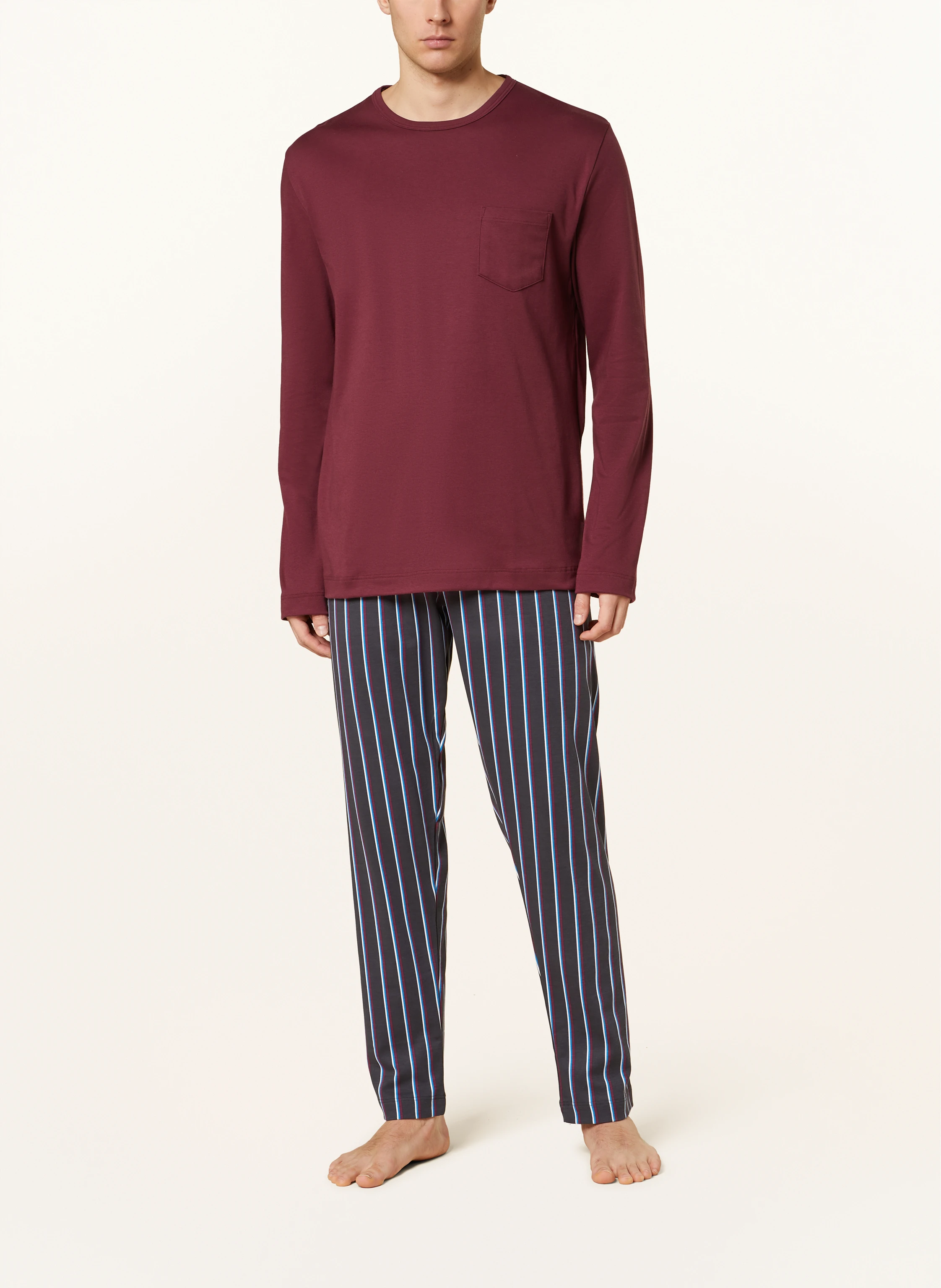 mey Schlafanzug Serie CONTRAST STRIPE