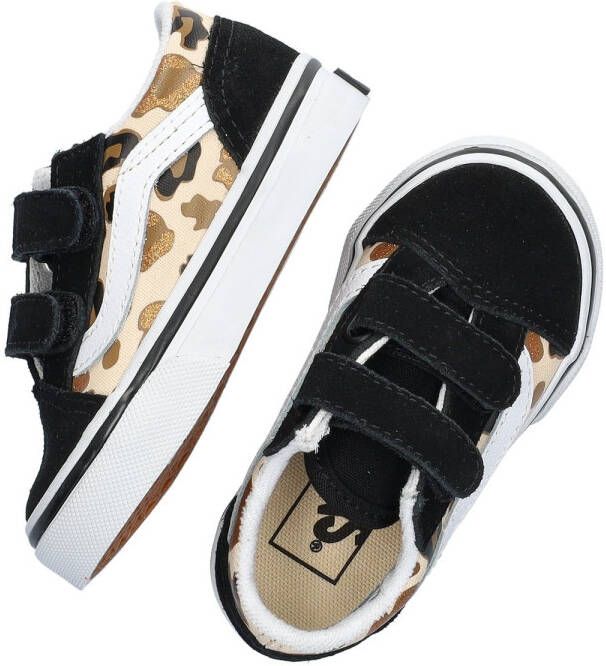 Vans Old Skool Leopard Glitter Sneakers zwart