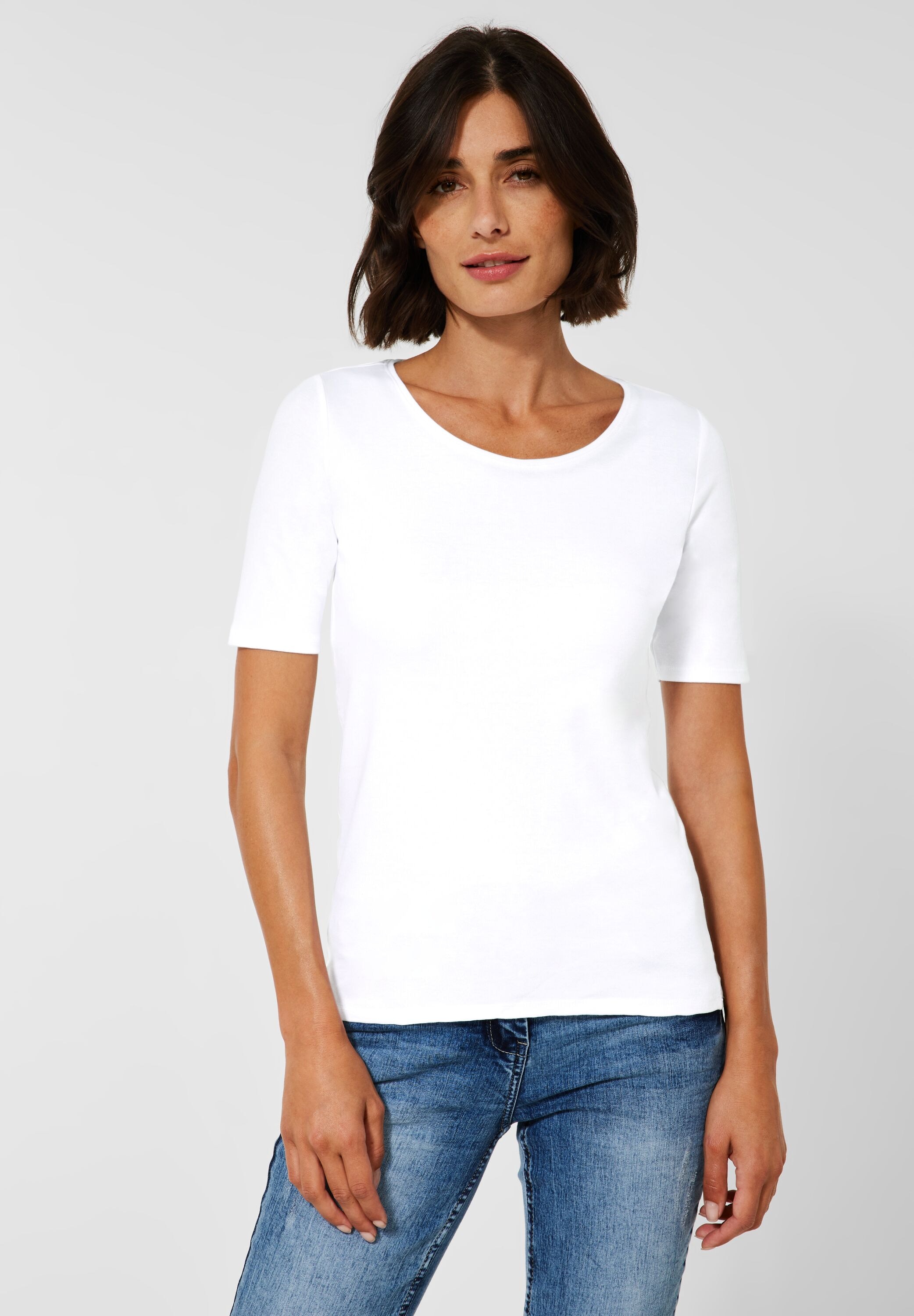 Cecil T-Shirt »Style Lena« mit klassischem Rundhalsausschnitt