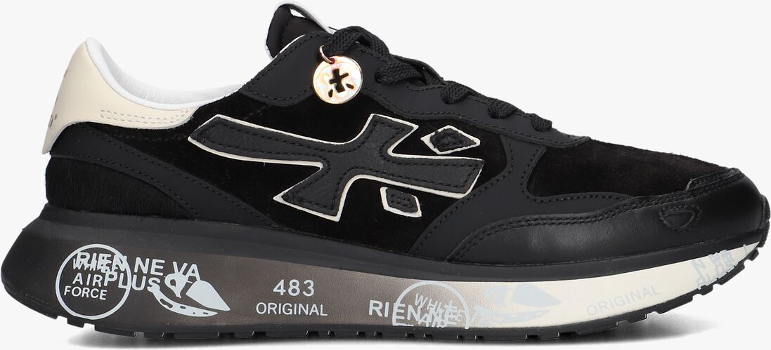 zwarte premiata lage sneakers lauryn