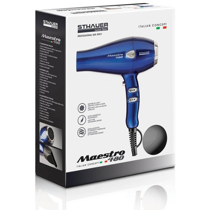 Sèche-cheveux Maestro 480 blanc Sthauer