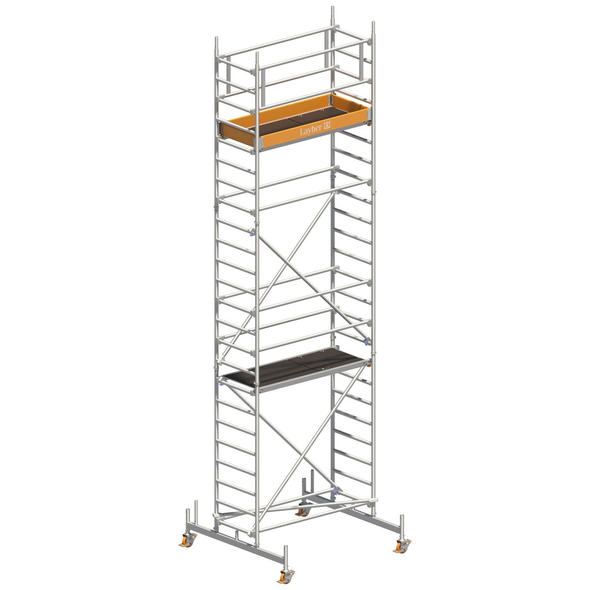 Layher Uni Leicht standaard rolsteiger 7,26m AH