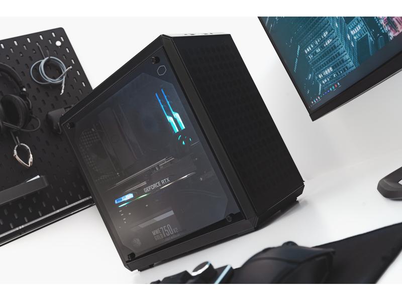 Cooler Master PC-Gehäuse Q300L V2 Schwarz Flexibel gestaltbarer Mini-Tower