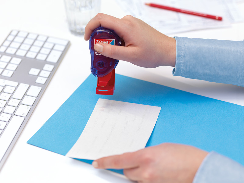 Klebestempel ecoLogo Spender Lösungsmittelfreie DIY Bastel Klebepads für Papier und Karton (59099-00000)