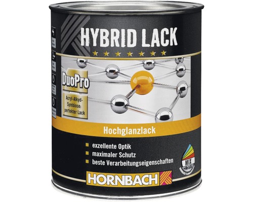 HORNBACH Gekleurde Lak Hybride Lak Meubellak Glanzend Gletsjerwit 750 ml