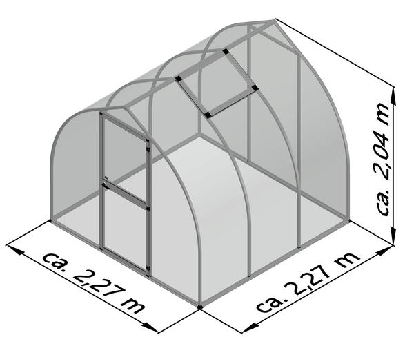 KGT Gewächshaus Rhodo III, ca. B227/H204/T227