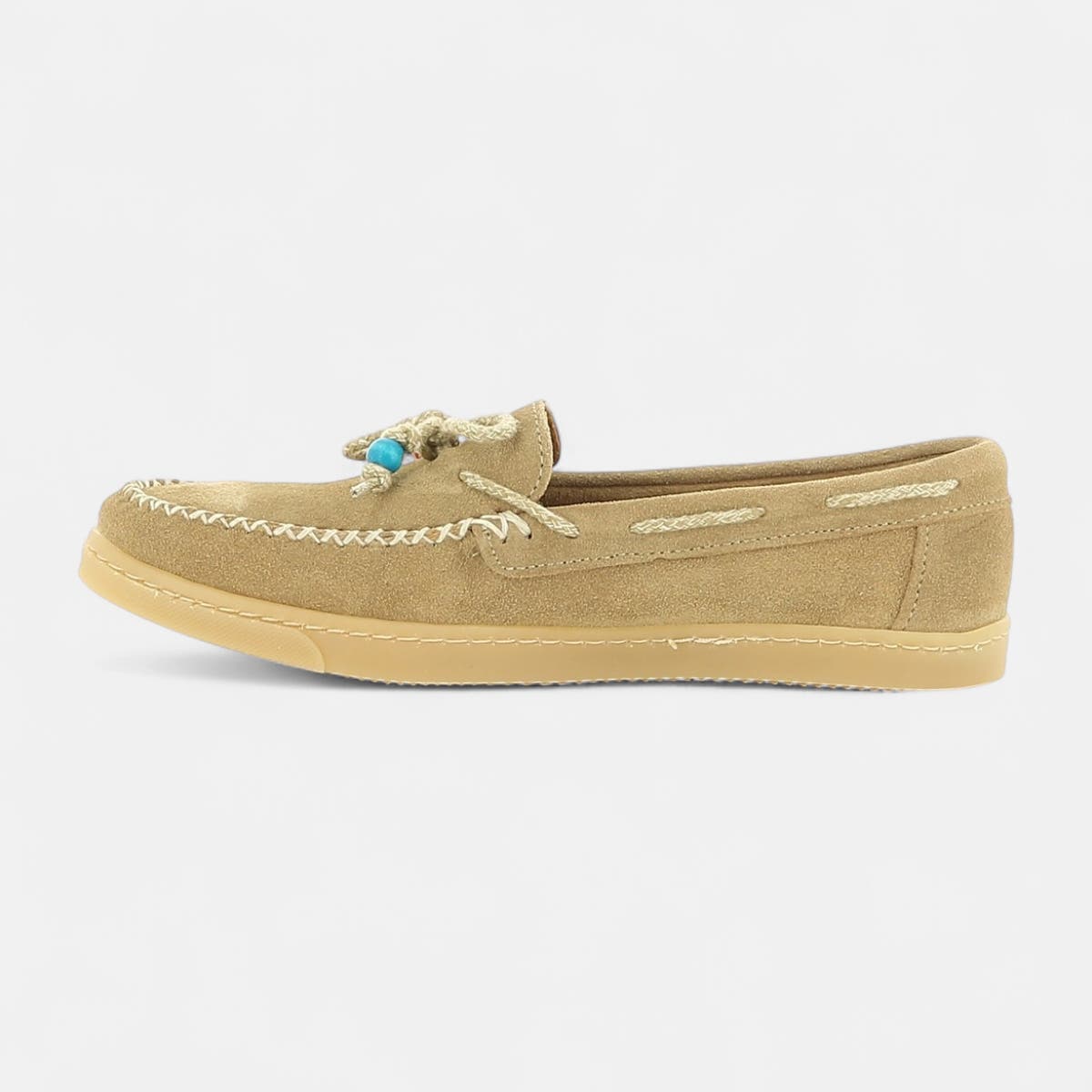 Mocassins Femme en cuir beige
