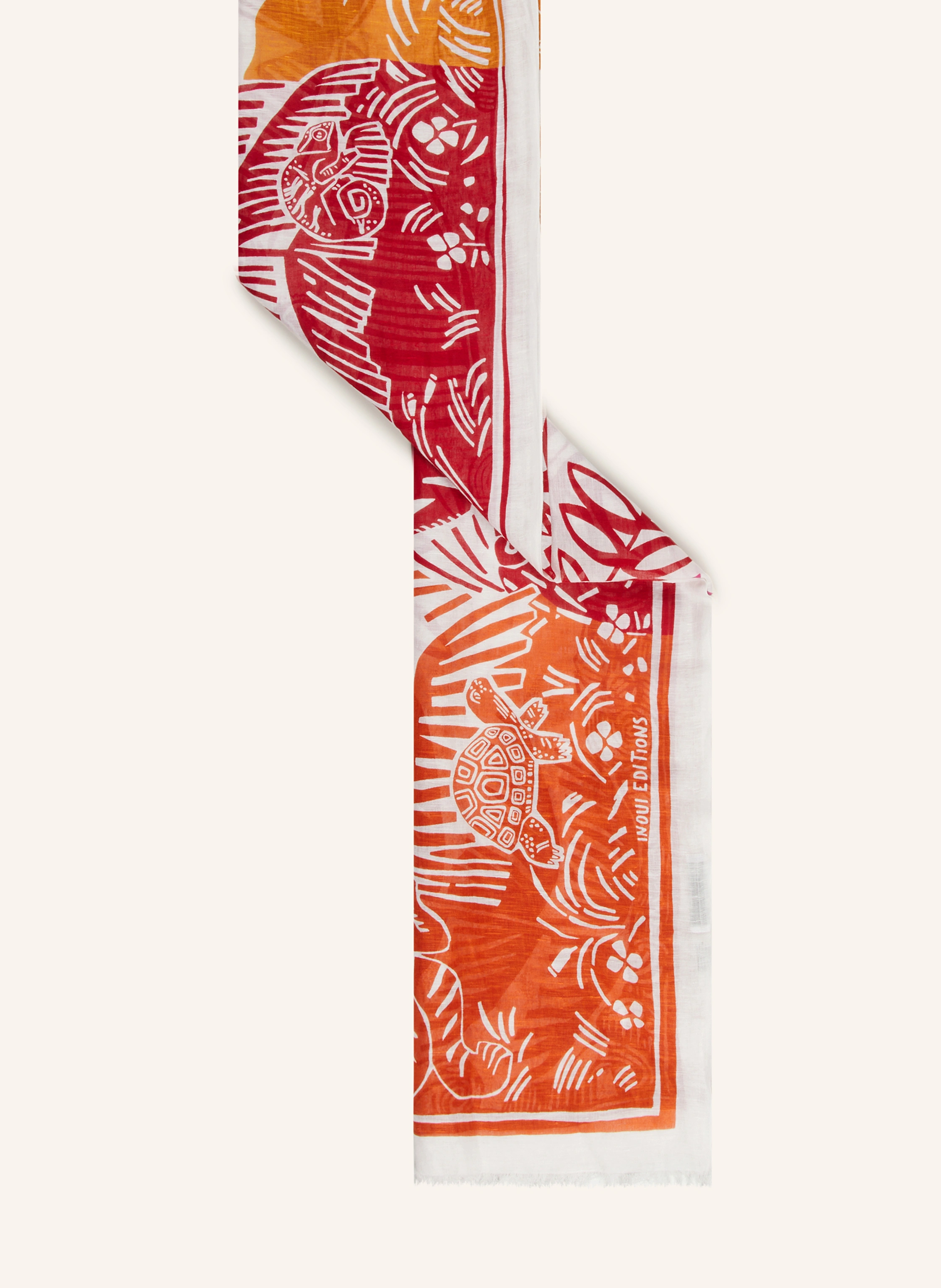 INOUI EDITIONS Tuch JUNGLE mit Leinen